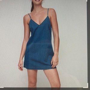 Aritzia Wilfred Free Vivienne Denim Slip Dress